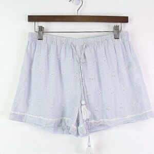 Rachel Ashwell Striped Eyelet‎ Sleep Shorts Size S